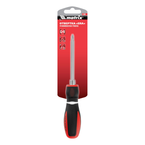 Отвертка комбинированная, SL6/PH2, CrV, двухкомпонентная рукоятка Matrix по ценам производителя в Москве с доставкой по всей России
