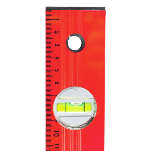 Уровень алюминиевый, 2000 мм, 3 глазка, красный, линейка Matrix по ценам производителя в Москве с доставкой по всей России