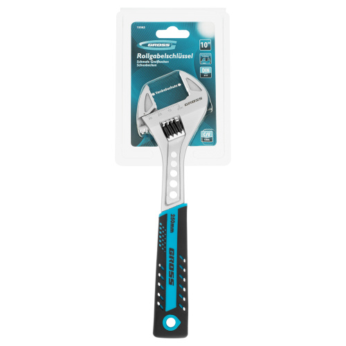 Ключ разводной, 250 мм, CrV, двухкомпонентная ручка Gross по ценам производителя в Москве с доставкой по всей России