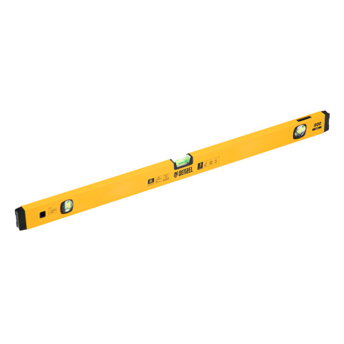 Уровень алюминиевый, магнит, фрезерованный, 3 глазка (1 зеркал.) 0,5 мм/м, 800 мм Denzel по ценам производителя в Москве с доставкой по всей России