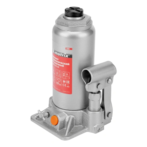 Домкрат гидравлический бутылочный, 5 т, h подъема 197-382 мм Matrix по ценам производителя в Москве с доставкой по всей России