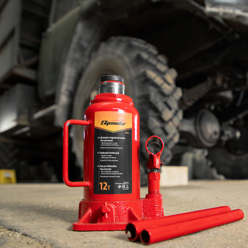 Домкрат гидравлический бутылочный, 12 т, h подъема 210-400 мм Sparta по ценам производителя в Москве с доставкой по всей России