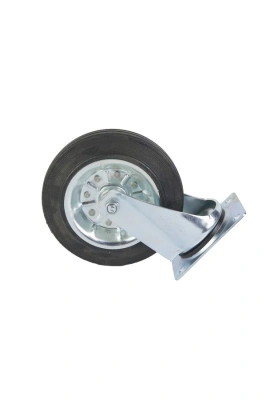 Колесо поворотное усиленное резина SRC 80 200 мм по ценам производителя в Москве с доставкой по всей России
