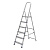 Стремянка, 6 ступеней, алюминиевая, Сибртех по ценам производителя в Москве с доставкой по всей России