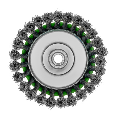 Щетка для УШМ, 125 мм, М14, "чашка", крученая металлическая проволока Сибртех купить в Москве с доставкой по всей России | ProtosMarket.ru