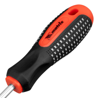 Отвертка Fusion, SL6 х 200 мм, CrV, трехкомпонентная рукоятка "Anti slip" Matrix по ценам производителя в Москве с доставкой по всей России