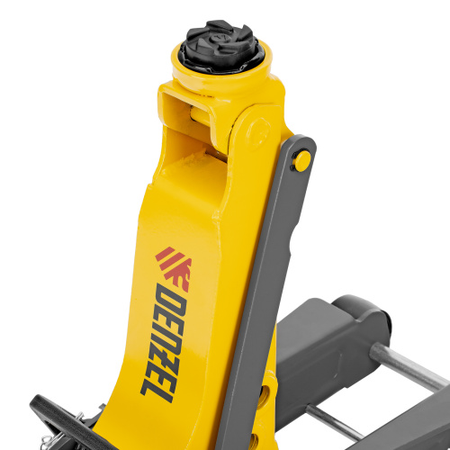 Домкрат гидравлический подкатной с фиксатором, 2,5 т,  85-385 мм, в пласт. кейсе Denzel по ценам производителя в Москве с доставкой по всей России