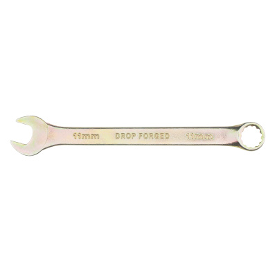 Ключ комбинированный, 11 мм, желтый цинк Сибртех по ценам производителя в Москве с доставкой по всей России