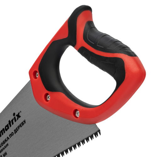 Ножовка по дереву, 400 мм, 7-8 TPI, зуб-3D, каленый зуб, двухкомпонентная рукоятка Matrix по ценам производителя в Москве с доставкой по всей России