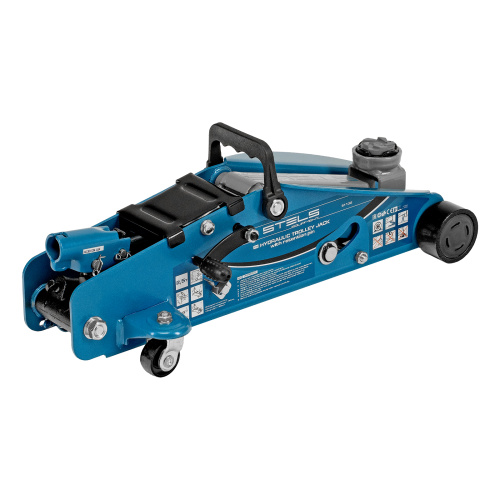 Домкрат гидравлический подкатной с фиксатором, 2.5 т, Safety Pin, 140-385 мм, в кейсе Stels по ценам производителя в Москве с доставкой по всей России