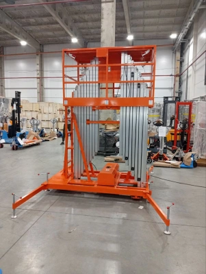 Подъемник мачтовый аккумуляторный 250 кг 12/14 м TOR GTWY12-320 DC 3-мачтовый по ценам производителя в Москве с доставкой по всей России