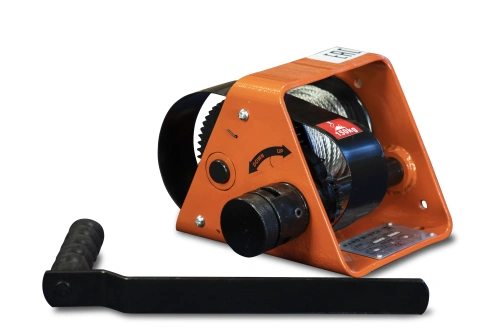 Лебедка ручная барабанная с тросом  300кг  20м со съемной ручкой TOR GR по ценам производителя в Москве с доставкой по всей России