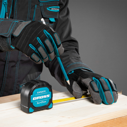 Рулетка Experte,5 м x 27 мм,двухкомпонентный корпус,магнит,двухсторонняя разметка,нейлон Gross по ценам производителя в Москве с доставкой по всей России