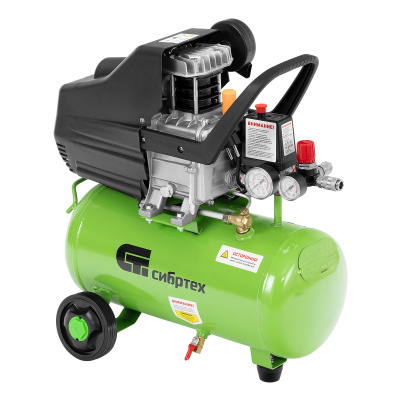 Компрессор воздушный КК-1100/22, 1, 1 кВт, 135 л/мин, 22 л, прямой привод, масляный Сибртех по ценам производителя в Москве с доставкой по всей России