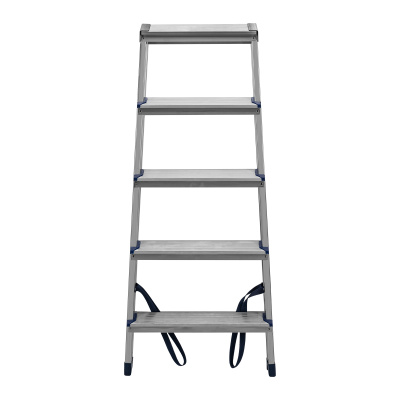 Стремянка двусторонняя 5 ступеней, алюминиевая, Сибртех по ценам производителя в Москве с доставкой по всей России