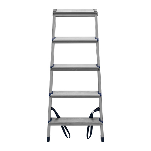 Стремянка двусторонняя 5 ступеней, алюминиевая, Сибртех по ценам производителя в Москве с доставкой по всей России