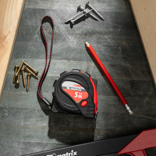 Рулетка Status Magnet 3 fixations,5 м х 25 мм,обрезиненный корпус,зацеп с магнитом Matrix по ценам производителя в Москве с доставкой по всей России