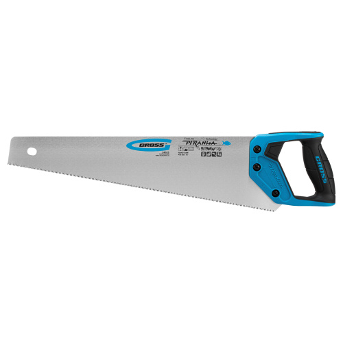 Ножовка по дереву "Piranha", 450 мм, 11-12 TPI, зуб-3D, каленый зуб, двухкомпонентная рукоятка Gross по ценам производителя в Москве с доставкой по всей России