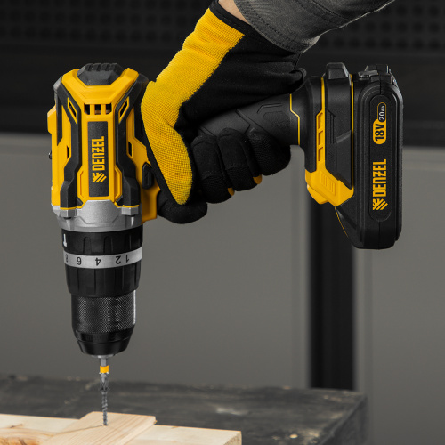 Дрель-шуруповерт аккумуляторная ударная бесщет CIDB-18-02, Li-Ion, 18 В Denzel по ценам производителя в Москве с доставкой по всей России