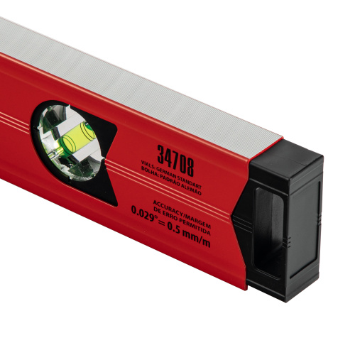 Уровень алюминиевый магнитный, 800 мм, фрезерованный, 3 глазка (1 зеркальный) усиленный Matrix по ценам производителя в Москве с доставкой по всей России