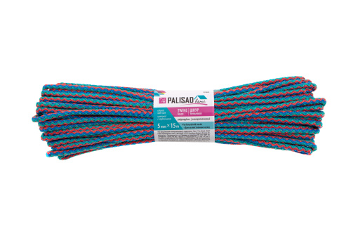 Шнур бельевой полипропиленовый с сердечником, 5 мм, L 15 м, цветной, Home Palisad по ценам производителя в Москве с доставкой по всей России