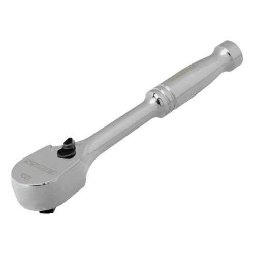 Ключ-трещотка 1/4", CrV, 120 зубьев, цельнометаллический, хром Gross по ценам производителя в Москве с доставкой по всей России