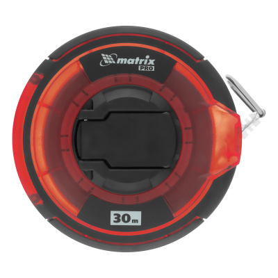 Рулетка геодезическая 30 м х 12,5 мм, закрытый корпус, стальная лента, односторонняя шкала, Pro Matrix по ценам производителя в Москве с доставкой по всей России