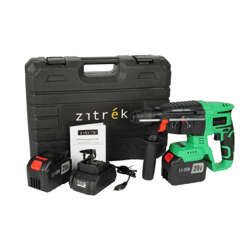Перфоратор аккумуляторный Zitrek ZKCH20 PRO (20В, Li-ion 2x6.0Ач, з/у, кейс) по ценам производителя в Москве с доставкой по всей России