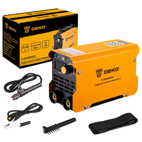 Сварочный аппарат инверторный для ручной дуговой сварки 200A DEKO R-DKWM200 по ценам производителя в Москве с доставкой по всей России
