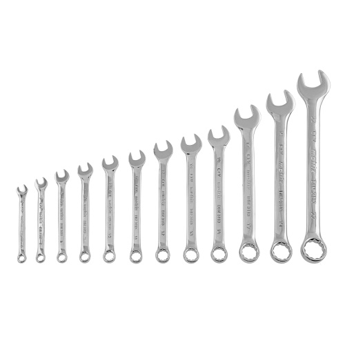 Набор ключей комбинированных, 6-22 мм, 12 шт, CrV, полированный хром Matrix по ценам производителя в Москве с доставкой по всей России