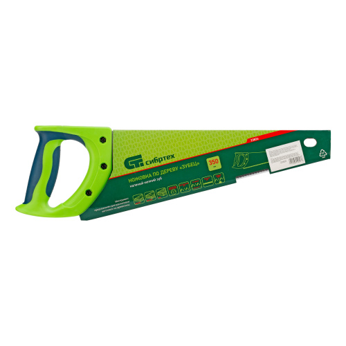 Ножовка по дереву"Зубец" для точных пильных работ, 350 мм, каленый зуб 2D, 14 TPI, двухкомпонентная рукоятка Сибртех по ценам производителя в Москве с доставкой по всей России