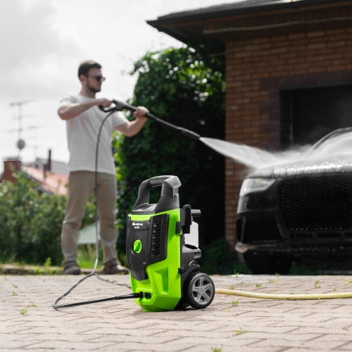 Моечная машина высокого давления АМ-1800, 1800 Вт, 140 бар, 350 л/ч, колесная Сибртех по ценам производителя в Москве с доставкой по всей России