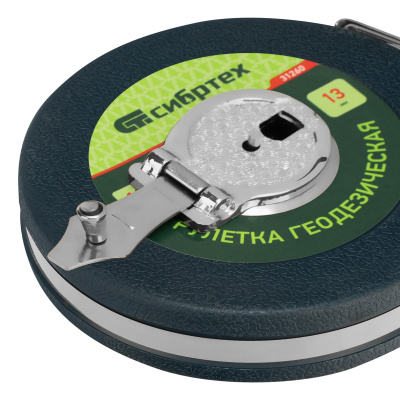 Рулетка геодезическая 10 м х 13 мм, закрытый корпус, фибергласовая лента Сибртех по ценам производителя в Москве с доставкой по всей России