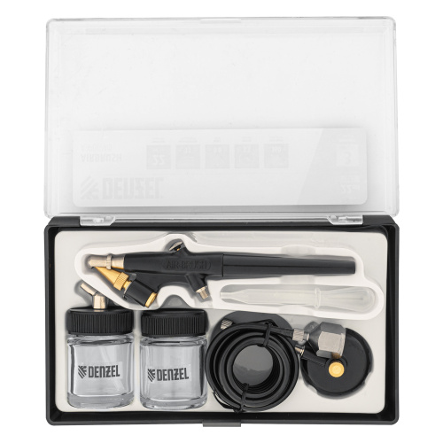 Аэрограф с нижним бачком AB2, 0,8 мм, 22 мл, 11 л/мин Denzel по ценам производителя в Москве с доставкой по всей России