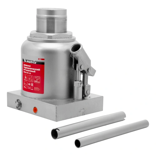 Домкрат гидравлический бутылочный, 50 т, h подъема 236-356 мм Matrix по ценам производителя в Москве с доставкой по всей России