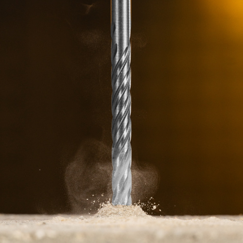 Бур по бетону, цельная крестовая пластина, 10x165 мм, SDS PLUS Denzel по ценам производителя в Москве с доставкой по всей России