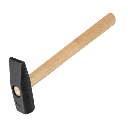 Молоток слесарный, 1000 г, квадратный боек, деревянная рукоятка по ценам производителя в Москве с доставкой по всей России