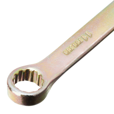 Ключ комбинированный, 11 мм, желтый цинк Сибртех по ценам производителя в Москве с доставкой по всей России