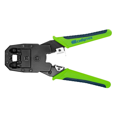 Клещи для обжима телефонных и компьютерных клемм 4P, 6P, 8P, функция обрезания проводов Сибртех по ценам производителя в Москве с доставкой по всей России