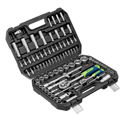 Набор инструментов, 1/2", 1/4", пластиковый кейс, 94 предмета// Сибртех по ценам производителя в Москве с доставкой по всей России