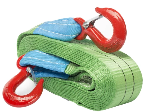 Буксир текстильный ленточный 8,0 т 5,0 м (крюк-крюк) по ценам производителя в Москве с доставкой по всей России