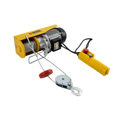 Тельфер электрический TF-800, 0.8 т, 1300 Вт, высота 12 м, 8 м/мин Denzel по ценам производителя в Москве с доставкой по всей России