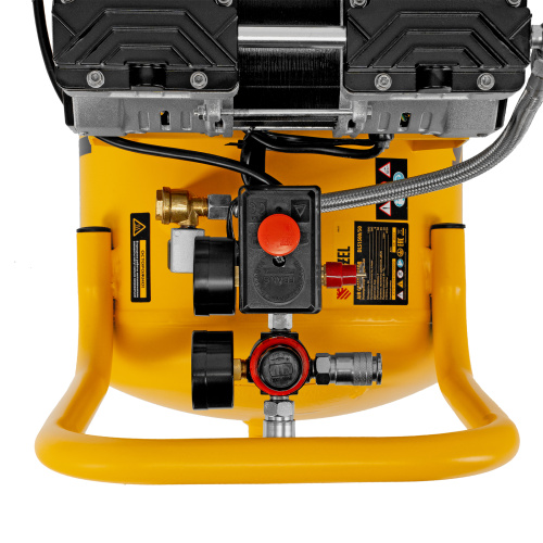 Компрессор безмасляный, малошумный DLS 1500/50, 1500 ВТ, 2x750, 50 л, 260 л/мин Denzel по ценам производителя в Москве с доставкой по всей России