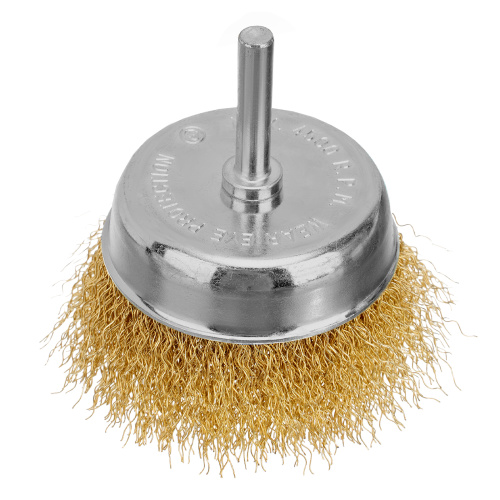 Набор щеток для дрели, 2 шт, 1 плоская, 100 мм, 1 "чашка", 75 мм, со шпильками Matrix по ценам производителя в Москве с доставкой по всей России