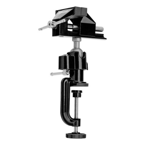 Тиски настольные, многофункциональные, сменная насадка, хомут для дрели, шарнирный механизм, 70 мм Matrix по ценам производителя в Москве с доставкой по всей России