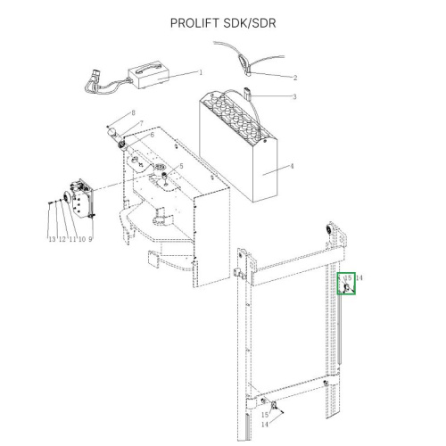 Концевой выключатель двигателя подъема для штабелеров  SDR/SDK по ценам производителя в Москве с доставкой по всей России