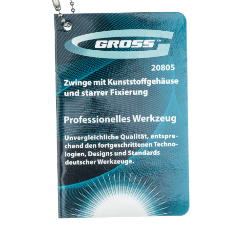 Струбцина клещеобразная 4, пластиковый корпус, храповой механизм жесткой фиксации, 100 мм Gross по ценам производителя в Москве с доставкой по всей России