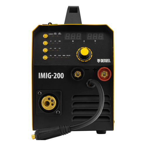 Аппарат инвертор. полуавтомат. cварки IMIG-200, 200 А, ПВ 60%, катушка 5 кг Denzel по ценам производителя в Москве с доставкой по всей России