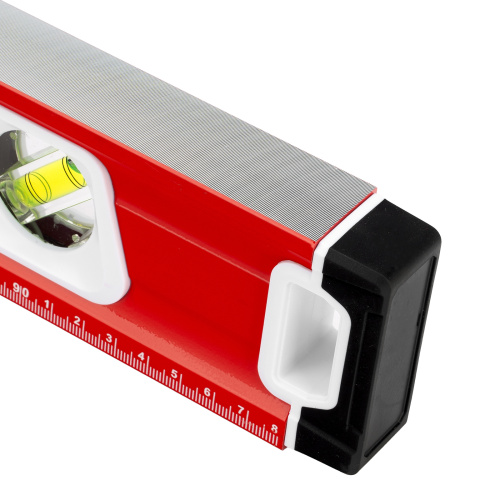 Уровень алюминиевый, магнит, фрезерованный, 3 глазка (1 зеркальный) двухкомпонентные рукоятки, 1000 мм Matrix по ценам производителя в Москве с доставкой по всей России