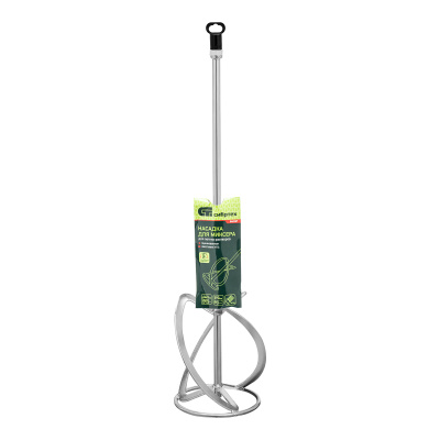 Насадка для миксера, для легких растворов, 140 х 590 мм, оцинкованная, хвостовик резьба М14 Сибртех по ценам производителя в Москве с доставкой по всей России